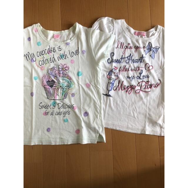 mezzo piano(メゾピアノ)のメゾピアノ　Tシャツ　140 キッズ/ベビー/マタニティのキッズ服女の子用(90cm~)(Tシャツ/カットソー)の商品写真