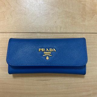 プラダ(PRADA)のプラダ　サフィアーノキーケース　コバルト　5連(キーケース)