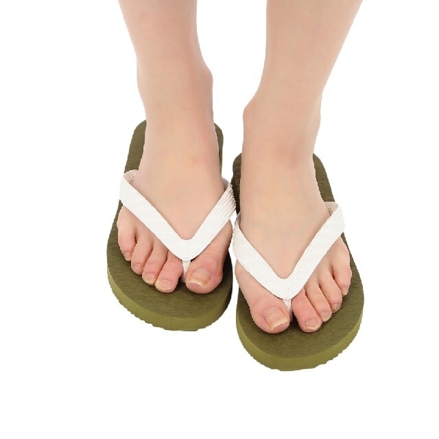 【九十九】シティグリーン 25cm ビーチサンダル メンズの靴/シューズ(ビーチサンダル)の商品写真