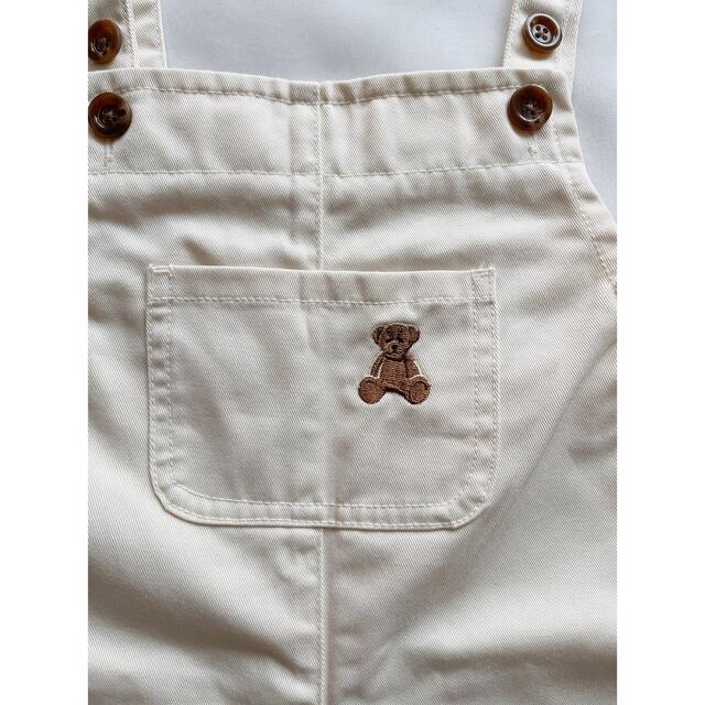 POLO RALPH LAUREN(ポロラルフローレン)の✴︎新品未使用 POLOBaby オーバーオール サロペット ホワイト✴︎ キッズ/ベビー/マタニティのベビー服(~85cm)(ロンパース)の商品写真