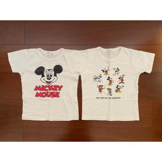 グローバルワーク(GLOBAL WORK)のミッキーTシャツ　2枚セット　100サイズ(Tシャツ/カットソー)