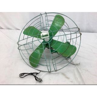 朝日電機 レトロ 扇風機/シーリングファン  動作確認済　アンティーク(扇風機)