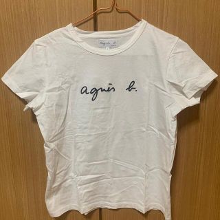 アニエスベー(agnes b.)の美品　アニエスベー　Tシャツ　白(Tシャツ(半袖/袖なし))