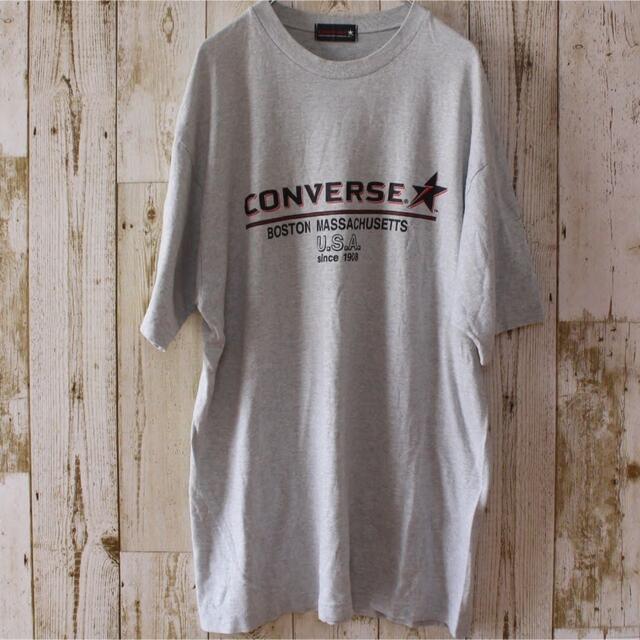 CONVERSE(コンバース)の【美品】90s converse コンバース 半袖Tシャツ グレー L 古着 メンズのトップス(Tシャツ/カットソー(半袖/袖なし))の商品写真
