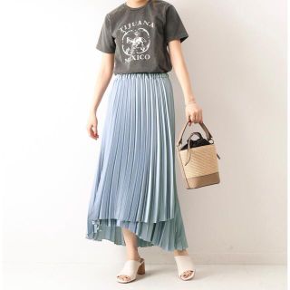 Spick & Span - Spick&Span 美品 サテンラッププリーツスカートの