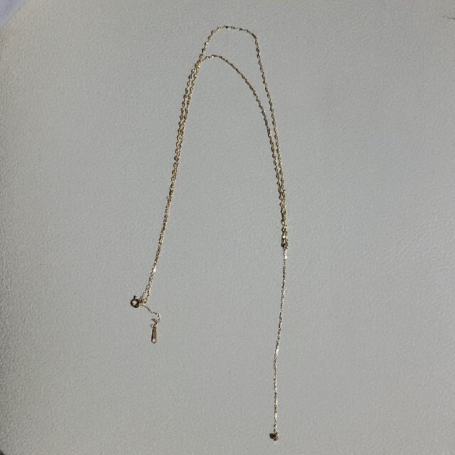 はこぽす対応商品】 アガット k10 ロングネックレス y字 ペタル