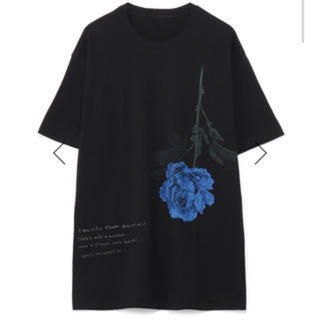 Yohji Yamamoto - yohji yamamoto Blue Rose Tシャツ