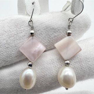 淡水パールピアス K14 WG(ピアス)