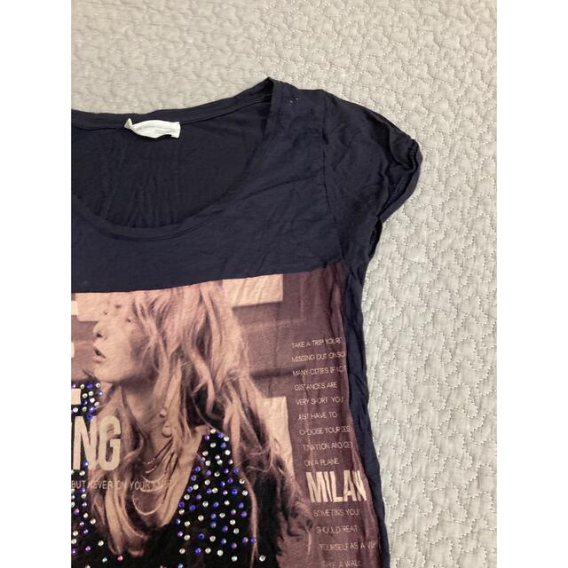 ZARA(ザラ)のカットソー　ZARA ザラ　Tシャツ　ティーシャツ レディースのトップス(Tシャツ(半袖/袖なし))の商品写真