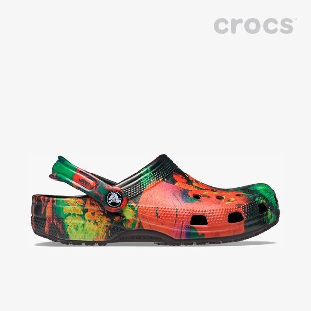 crocs(クロックス)の29cm クロックス クラシック サイバー ビーチ クロッグ マルチ ブラック メンズの靴/シューズ(サンダル)の商品写真