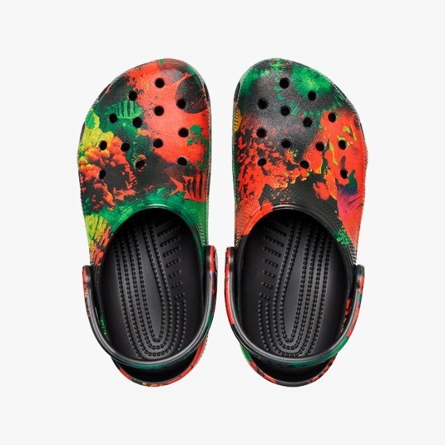 crocs(クロックス)の29cm クロックス クラシック サイバー ビーチ クロッグ マルチ ブラック メンズの靴/シューズ(サンダル)の商品写真
