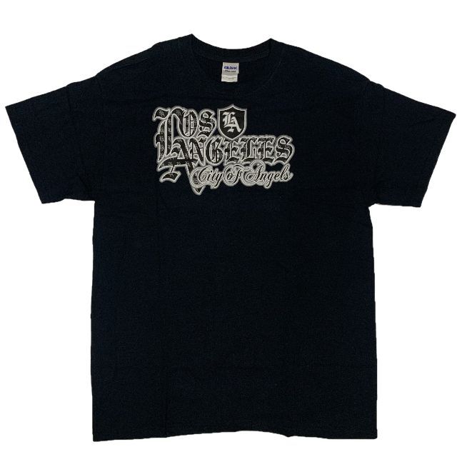 GILDAN LAプリント 半袖 Tシャツ ホワイトロゴ L