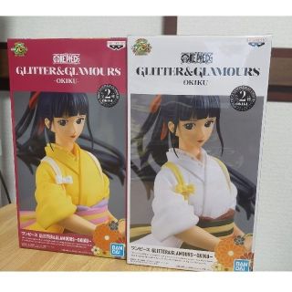 ワンピース お菊 フィギュア 2個セット(キャラクターグッズ)