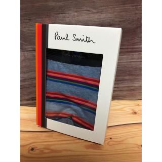 ポールスミス(Paul Smith)の新品 ポールスミス ボクサーパンツ M アンダーウェア 下着 ブルー　ボーダー(ボクサーパンツ)