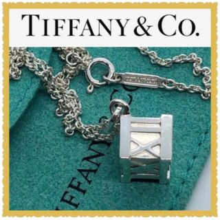 ティファニー(Tiffany & Co.)の美品　Tiffanyティファニーアトラス キューブネックレス　SV925(ネックレス)