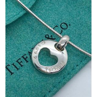 美品 Tiffanyティファニーチョーカー ネックレス オープンハート 美品 Tiffanyティファニーチョーカー ネックレス オープンハート
