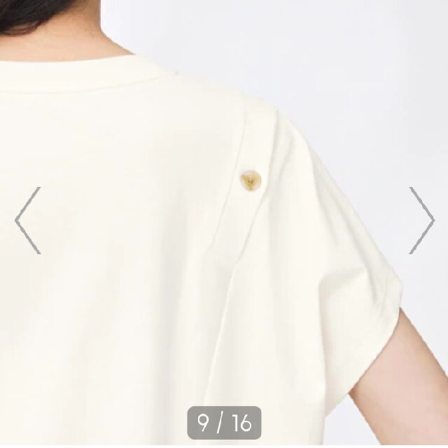 GU(ジーユー)の2WAYオープンショルダーT レディースのトップス(Tシャツ(半袖/袖なし))の商品写真
