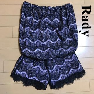 レディー(Rady)のRady レディー レース コンビネゾン ロンパース オールインワン ラベンダー(オールインワン)