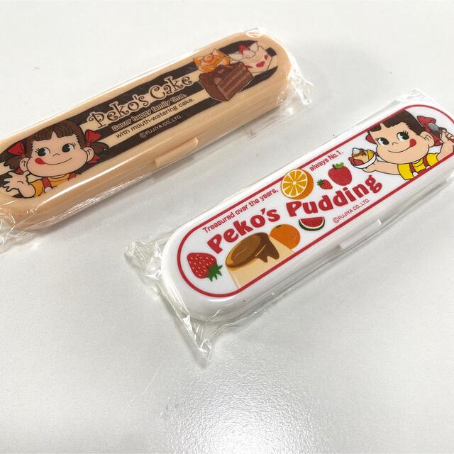 不二家(フジヤ)のペコちゃん フォーク スプーン 不二家 キッズ/ベビー/マタニティの授乳/お食事用品(スプーン/フォーク)の商品写真