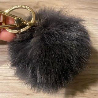 Furla フルラ ファーチャーム キーホルダー