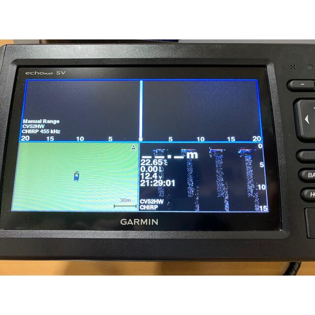 ガーミン　エコマップ　チャープ　73sv 振動子付き　琵琶湖マップ　SDカード 2