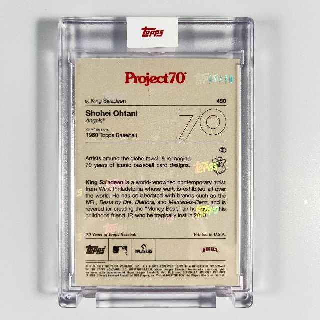 お気にいる 大谷 翔平 topps project 70 742 限定 17 ai-sp.co.jp