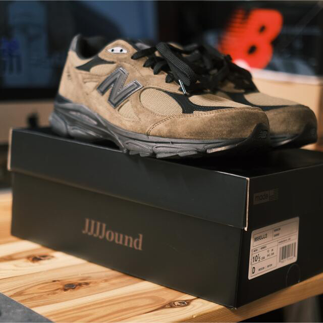 JJJJound New Balance M990V3 Slate Blackスニーカー