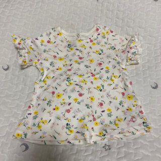 プチバトー(PETIT BATEAU)のPETIT BATEAU 花柄カットソー 24m(シャツ/カットソー)