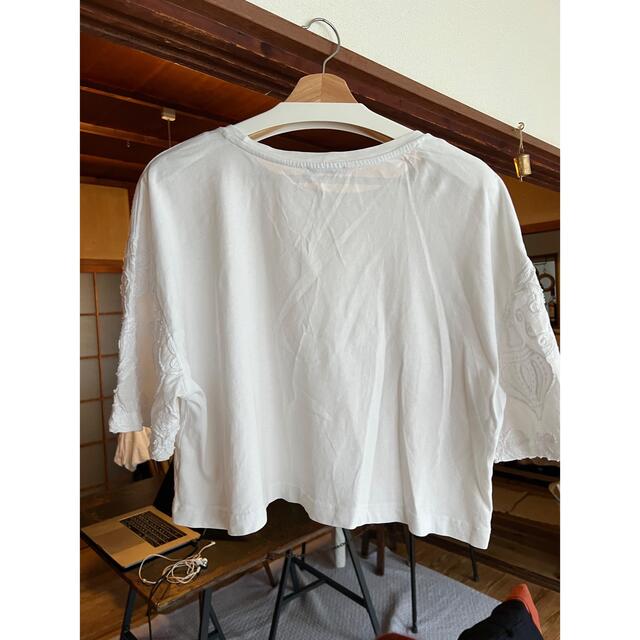 ZARA(ザラ)のZara ザラ　白Tシャツ レディースのトップス(Tシャツ(半袖/袖なし))の商品写真