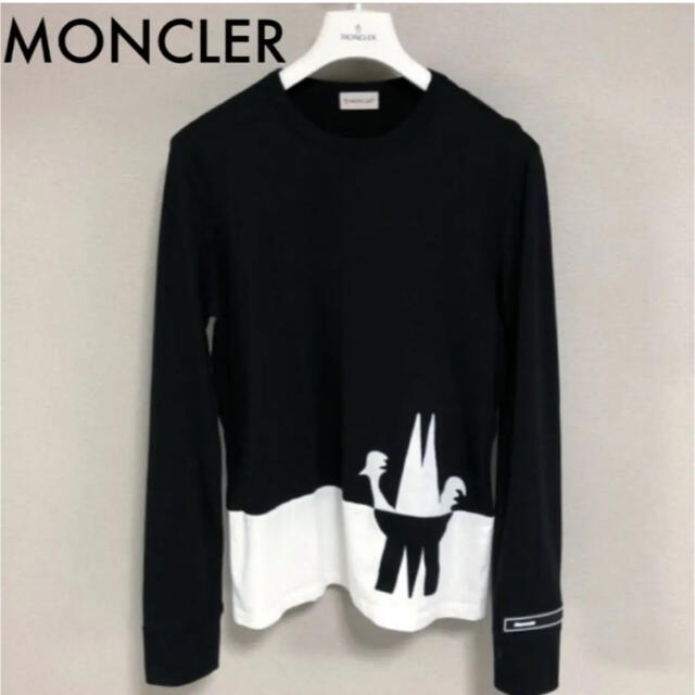 MONCLER モンクレール　長袖Tシャツ　ロンT  ブラック　ホワイト