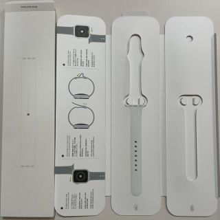 アップルウォッチ(Apple Watch)のApple Watch バンド　純正　ホワイト　40mm(片方のみ)(腕時計)