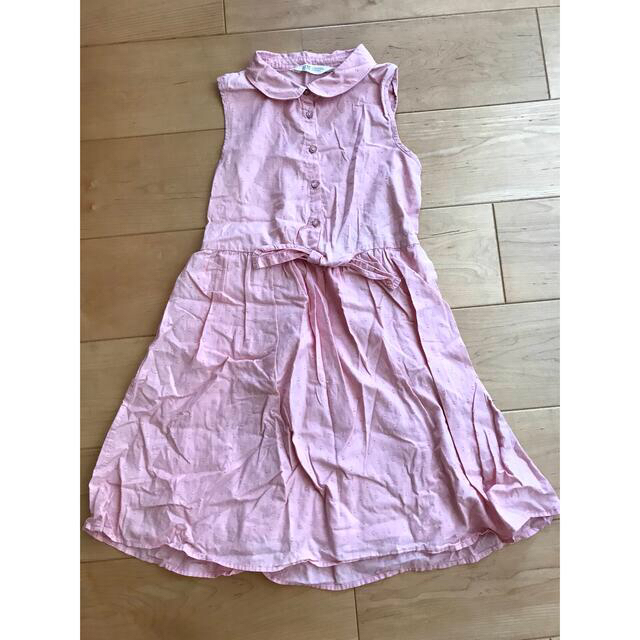 H&M(エイチアンドエム)の140 H&M ワンピース 女の子　2枚セット キッズ/ベビー/マタニティのキッズ服女の子用(90cm~)(ワンピース)の商品写真