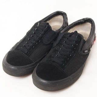 ヴァンズ(VANS)のVANS キャンバス スエード ローカットスニーカー ブラック 26.0cm(スニーカー)