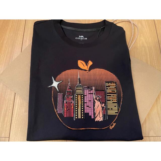 COACH 超レア キラキラりんごTシャツ ブラック 完売品