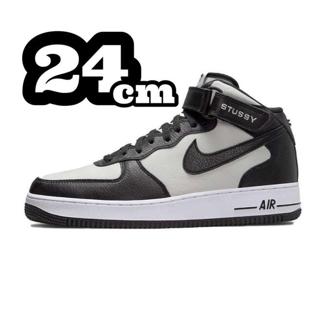 NIKE(ナイキ)のStussy Nike Air Force 1 Mid 24cm メンズの靴/シューズ(スニーカー)の商品写真