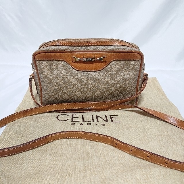 CELINE マカダム柄 ショルダーバッグ  ポシェット