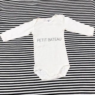 プチバトー(PETIT BATEAU)の PETIT BATEAU  プチバトー　ベビーロンパース　長袖ロンパース(ロンパース)