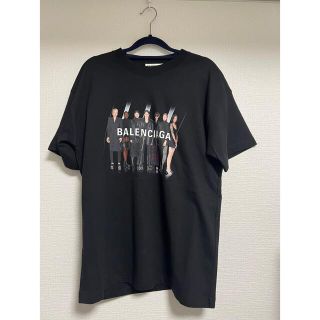 バレンシアガ 18SS オーバーサイズ Tシャツ ミニ ロゴ プリント クルー バレンシアガ 18SS オーバーサイズ Tシャツ ミニ ロゴ プリント クルー