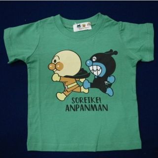 アンパンマン(アンパンマン)の新品　90　アンパンマン半袖Ｔシャツ　緑(Tシャツ/カットソー)