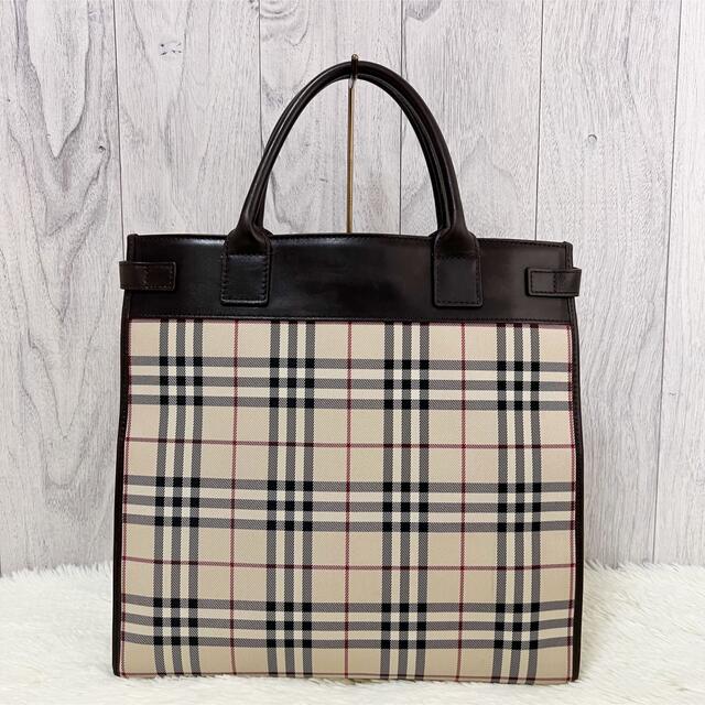 BURBERRY - 人気定番♡美品♡BURBERRY ノバチェック ベージュ トートバッグの通販 by HARIBOぐらし★プロフご確認お