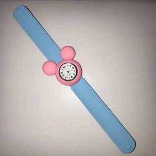 ミッキーマウス(ミッキーマウス)の♪美品♪ ミッキー 腕時計 ラバー素材 バッチンバンド バッチンブレス 時計(腕時計)