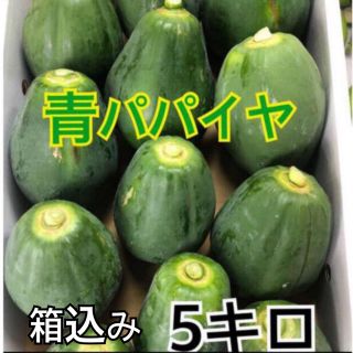 青パパイヤ　箱込み5キロ(野菜)