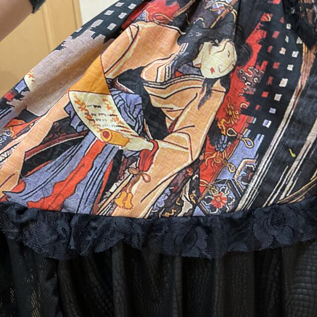 個性的 ガシャドクロ スカートハンドメイド - ロングスカート