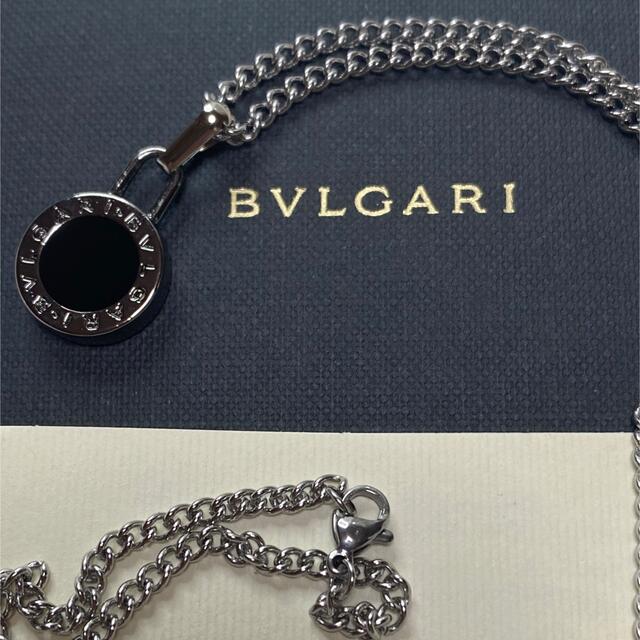 【新品正規品】BVLGARI ペンダント チャーム +チェーン 革紐 ネックレス