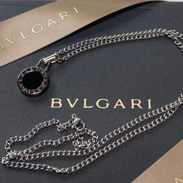 新品正規品】BVLGARI ペンダント チャーム +チェーン 革紐 ネックレス