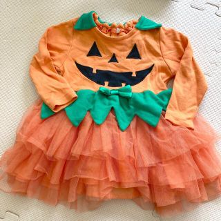 ハロウィン　パンプキン　かぼちゃ　ワンピース　90(その他)