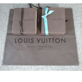 ルイヴィトン(LOUIS VUITTON)の♥LOUISVUITTON♥専用ケース2個➕紙袋セット♥(ショップ袋)