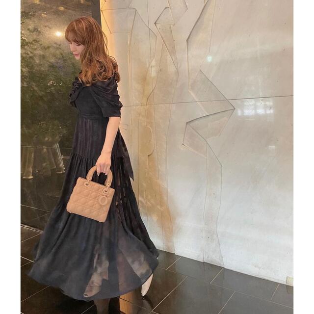 SNIDEL 新木優子 新品 ロング ワンピース デート フリル レース 上品