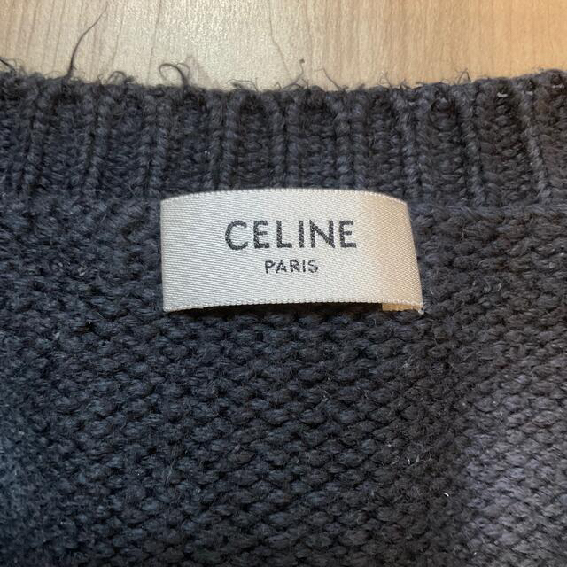 celine(セリーヌ)のTaka13様専用　クルーネックセーター ブルー タイダイニット メンズのトップス(ニット/セーター)の商品写真