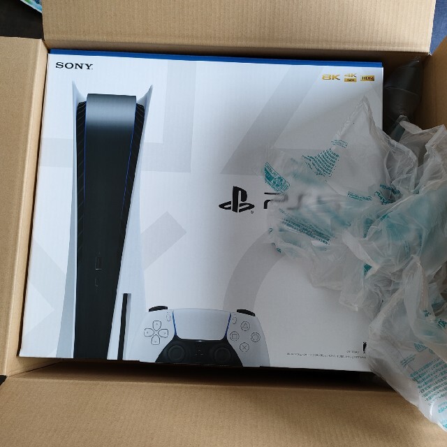 新品未使用、PS5ディスク搭載タイプ、5/20到着